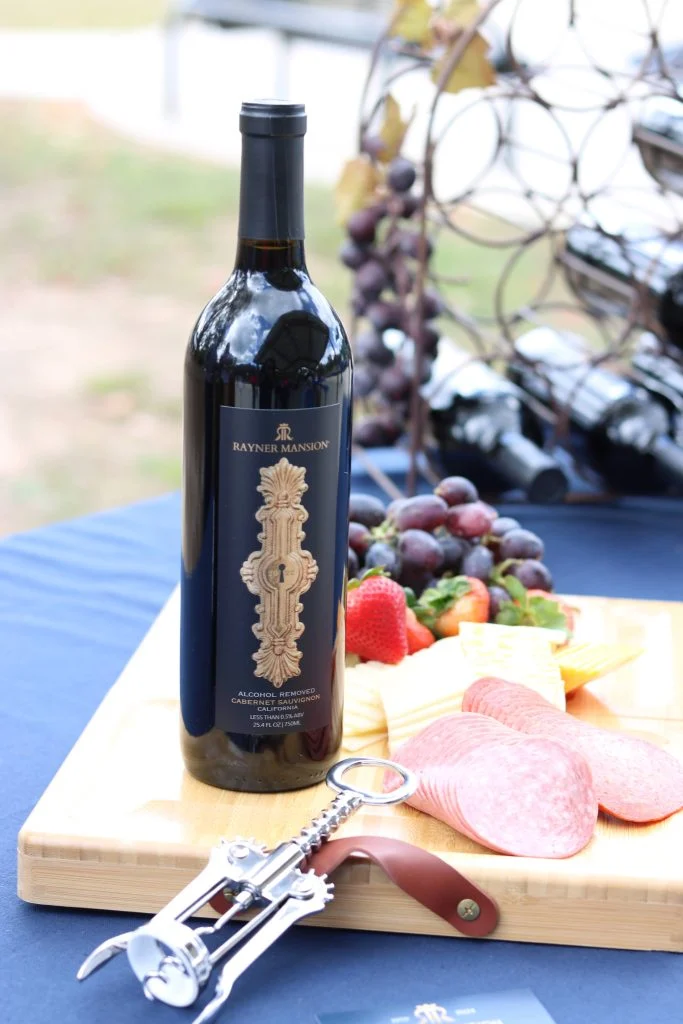 Rayner Mansion wine presented for elegant hosting.